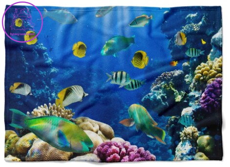  Fleecová fotodeka - Mořské dno více rozměrů 