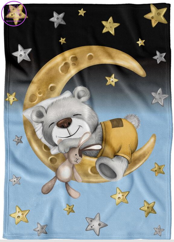 Fleecová dětská deka - Sladké sny modrá