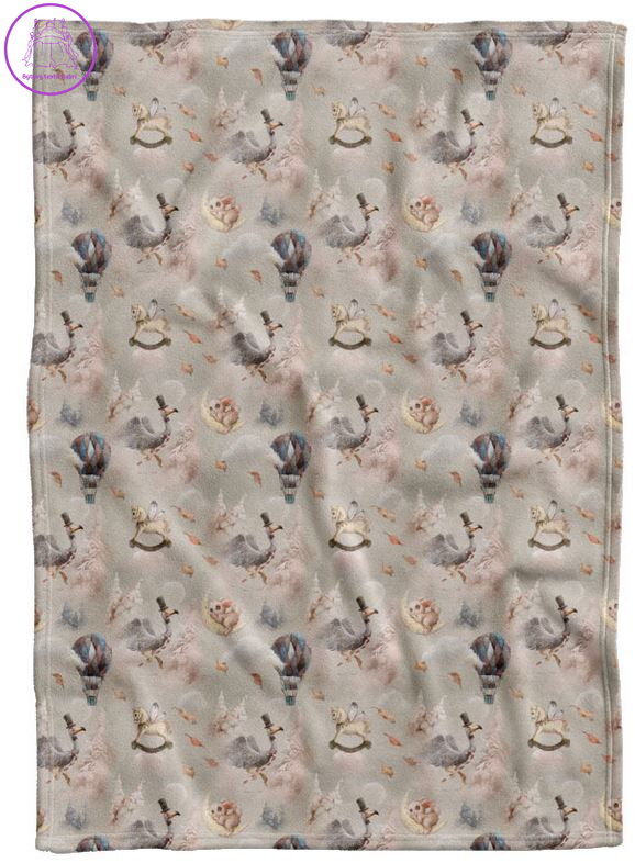 Fleecová dětská deka - Rabbit on the moon