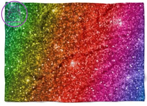 Fleecová fotodeka - Třpytky více rozměrů Fleecová fotodeka - Třpytky více rozměrů