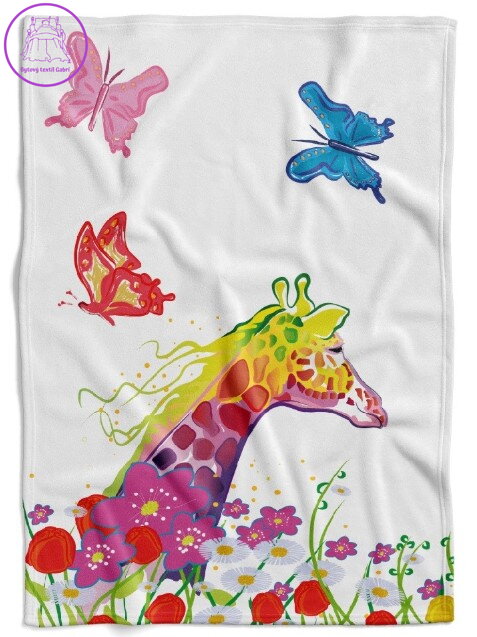  Fleecová fotodeka - Žirafa art více rozměrů 