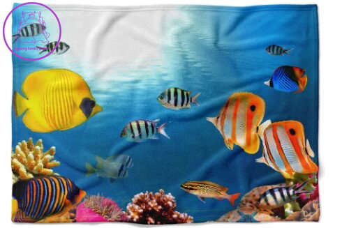  Fleecová fotodeka - Mořské dno 2 více rozměrů 