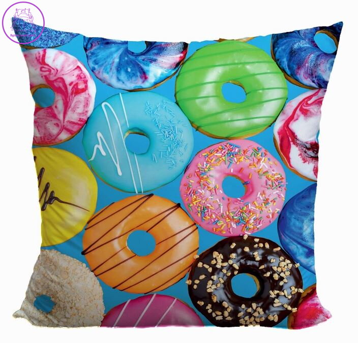 Fotopolštářek 40x40cm s efektem 3D - Donuts Fotopolštářek 40x40cm s efektem 3D - Donuts