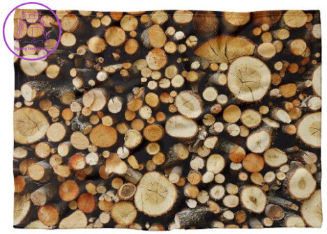 Fleecová fotodeka - Dřevo více rozměrů