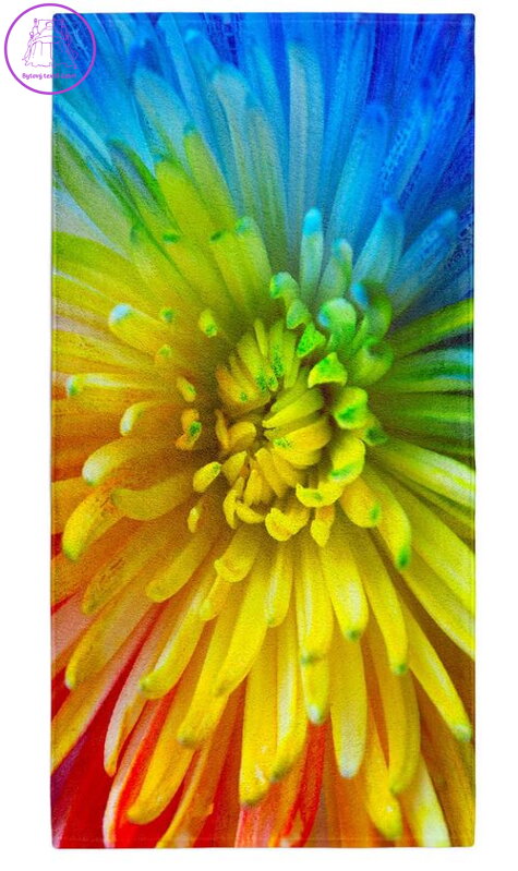 Osuška s potiskem 70x140cm - Duhový květ Osuška s potiskem 70x140cm - Duhový květ