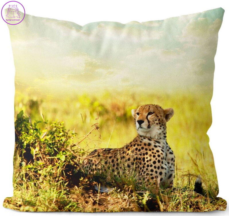 Fotopolštářek s 3D efektem 40x40cm - Gepard Fotopolštářek s 3D efektem 40x40cm - Gepard