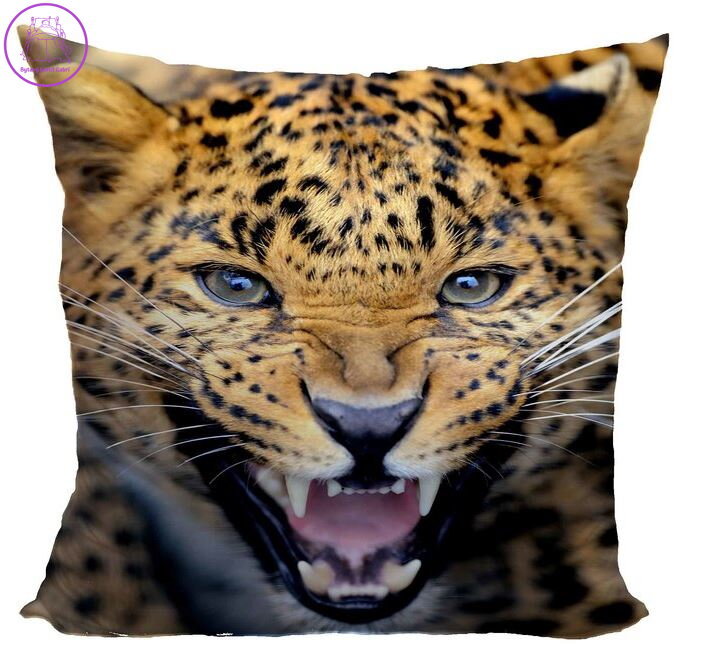 Fotopolštářek s efektem 3D 40x40cm - Gepardí řev Fotopolštářek s efektem 3D 40x40cm - Gepardí řev