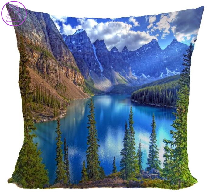 Fotopolštářek s efektem 3D 40x40cm - Jezero Fotopolštářek s efektem 3D 40x40cm - Jezero