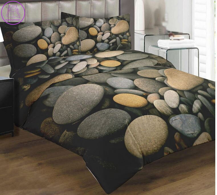 Povlečení z moderního materiálu Interlockfototisk 3D efekt - Kameny 2 Povlečení z moderního materiálu Interlockfototisk 3D efekt - Kameny 2