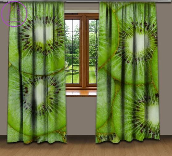 Zatemňovací závěsy black out 3D efekt 2x130x250cm - Kiwi Zatemňovací závěsy black out 3D efekt 2x130x250cm - Kiwi