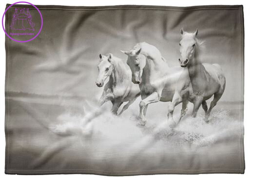 Fleecová fotodeka - Běžící koně více rozměrů Fleecová fotodeka - Běžící koně více rozměrů