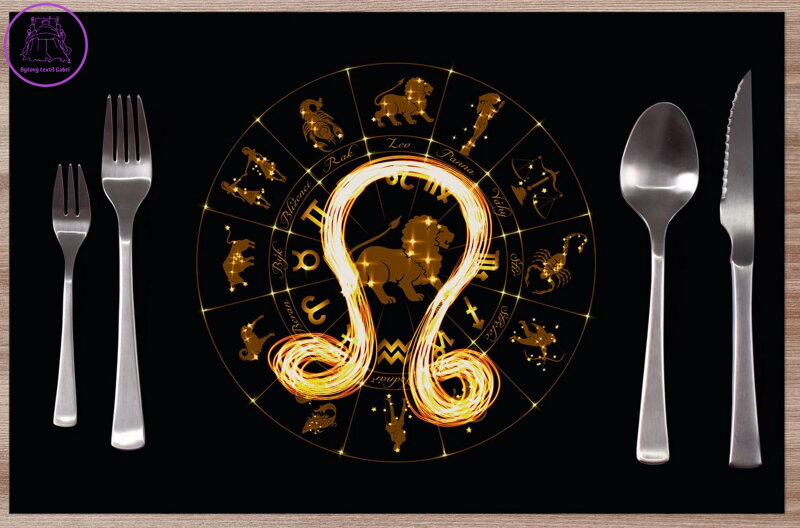 Prostírání na stůl - Symbol znamení Lev (23.7. - 22.8.) Prostírání na stůl - Symbol znamení Lev (23.7. - 22.8.)
