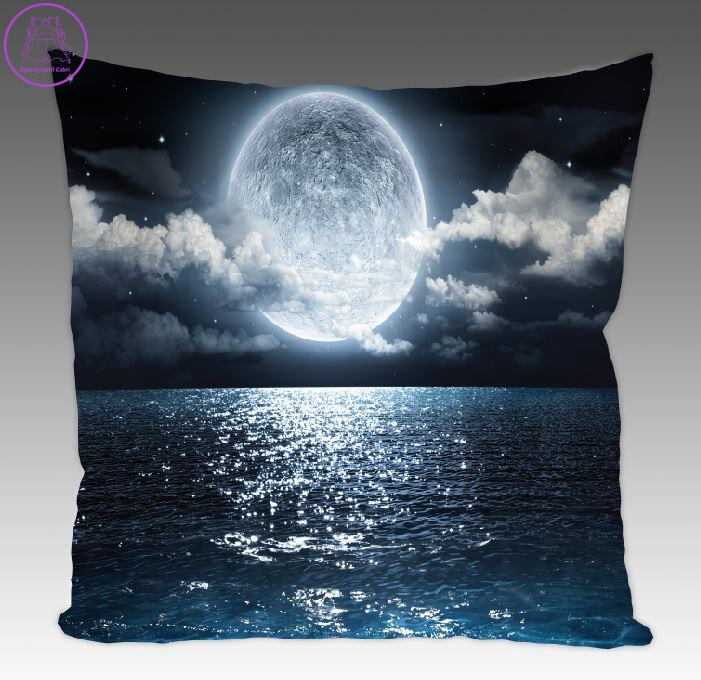 Fotopolštářek s efektem 3D - Měsíc 40x40cm Fotopolštářek s efektem 3D - Měsíc 40x40cm