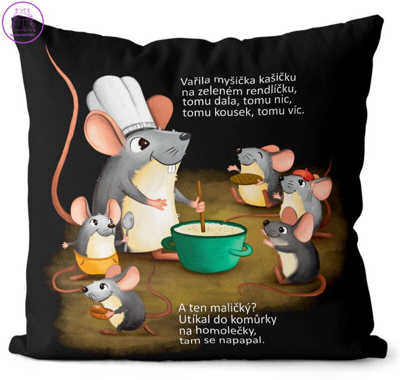 Polštář Vařila myšička