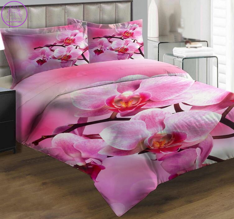 Povlečení z moderního materiálu Interlock fototisk 3D efekt - Orchidej růžová Povlečení z moderního materiálu Interlock fototisk 3D efekt - Orchidej růžová