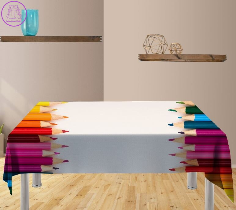 Ubrus s efektem 3D - Pastelky více rozměrů Ubrus s efektem 3D - Pastelky více rozměrů