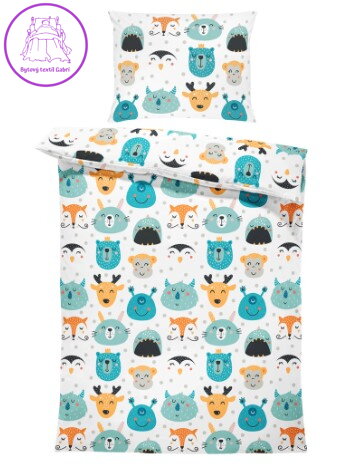 Povlečení Interlock pro miminka - Baby animals Povlečení Interlock pro miminka - Baby animals