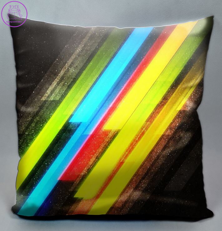 Fotopolštářek s efektem 3D - Pruhy barev 40x40cm Fotopolštářek s efektem 3D - Pruhy barev 40x40cm