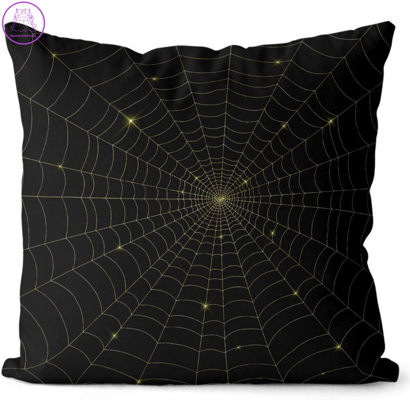 Fotopolštářek s 3D efektem 40x40cm - Spiderweb gold Fotopolštářek s 3D efektem 40x40cm - Spiderweb gold