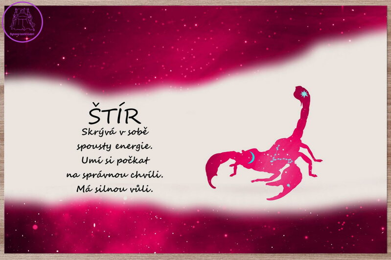 Prostírání Štír (23.10. - 22.11.) - červené Prostírání Štír (23.10. - 22.11.) - červené