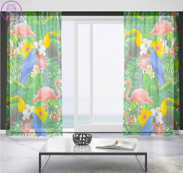 Záclony s 3D potiskem 2x150x250cm - Tropical Záclony s 3D potiskem 2x150x250cm - Tropical