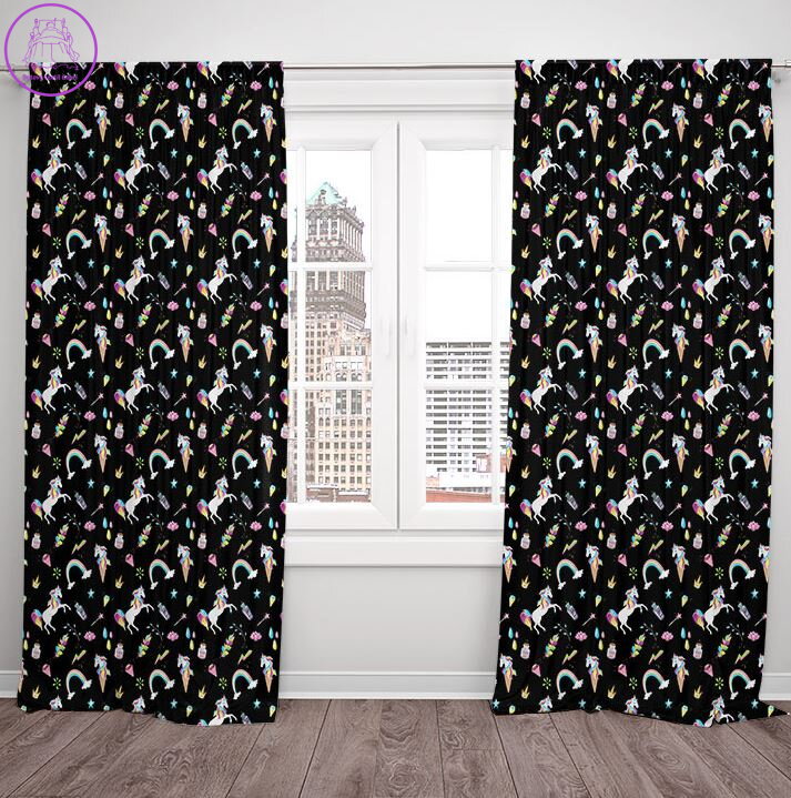 Zatemňovací závěsy black out efekt 2x130x250cm - Unicorn Zatemňovací závěsy black out efekt 2x130x250cm - Unicorn