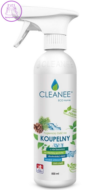 CLEANEE EKO hygienický čistič na KOUPELNY - borovice 500ml