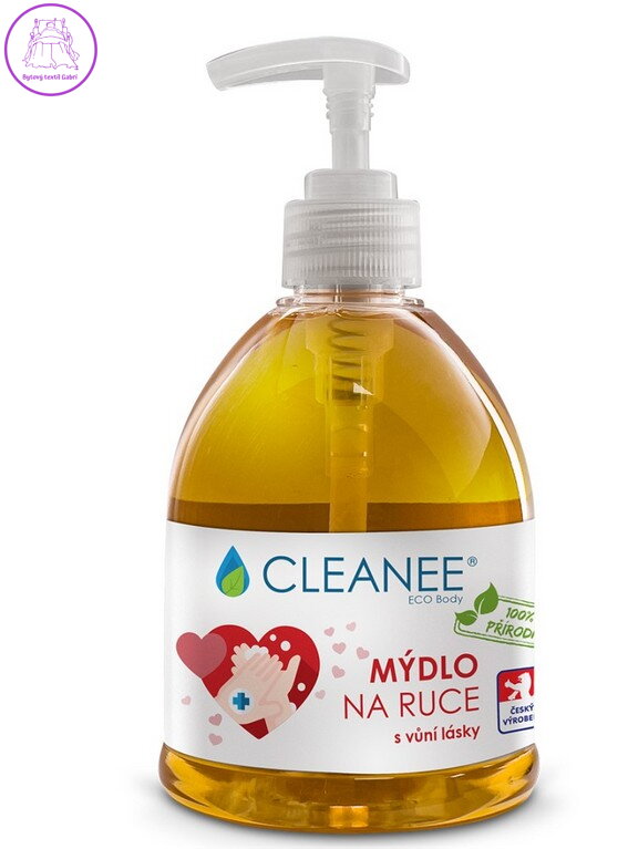 CLEANEE EKO přírodní MÝDLO na ruce s vůní lásky 500ml