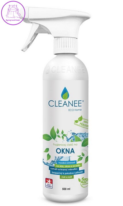 CLEANEE EKO Home hygienický čistič na OKNA 500ml