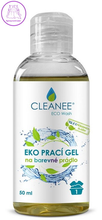 CLEANEE EKO Prací gel na barevné prádlo 50ml