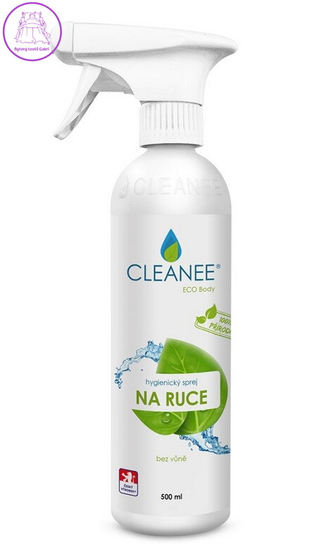 CLEANEE EKO hygienický sprej na ruce - přírodní 500 ml
