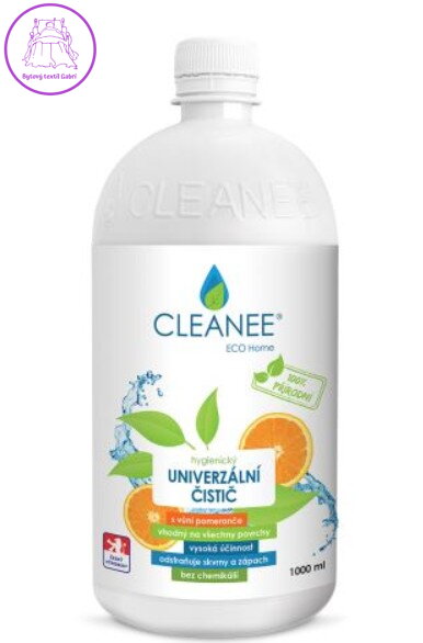 CLEANEE EKO hygienický čistič UNIVERZÁLNÍ s vůní POMERANČE 1L CLEANEE EKO hygienický čistič UNIVERZÁLNÍ s vůní POMERANČE 1L