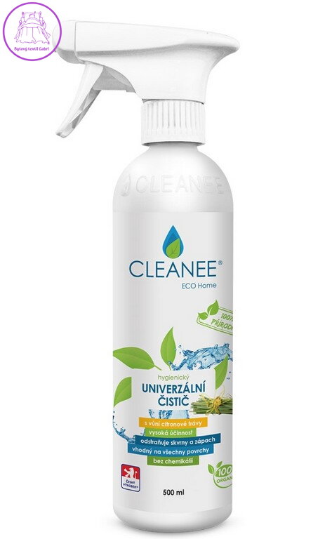 CLEANEE EKO hygienický čistič UNIVERZÁLNÍ s vůní CITRONOVÉ TRÁVY 500ml CLEANEE EKO hygienický čistič UNIVERZÁLNÍ s vůní CITRONOVÉ TRÁVY 500ml