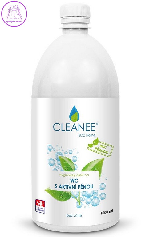 CLEANEE EKO hygienický čistič WC s aktivní pěnou 1L- náhradní náplň