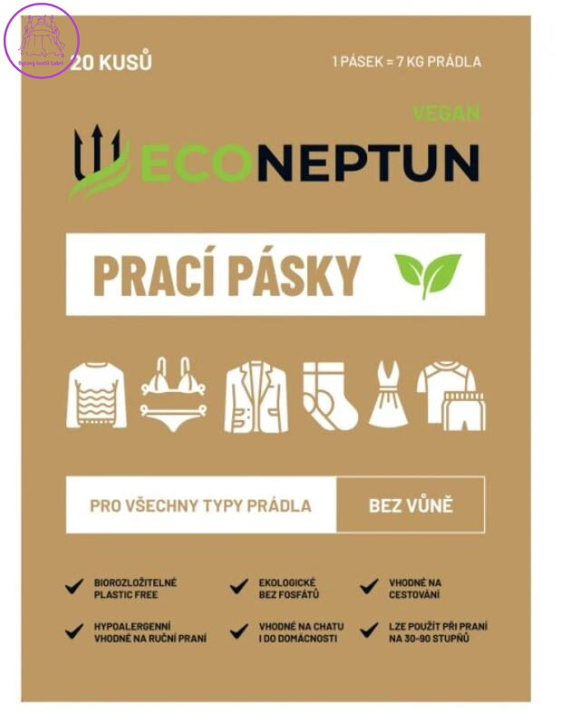 EcoNeptun prací pásky bez vůně 20ks 