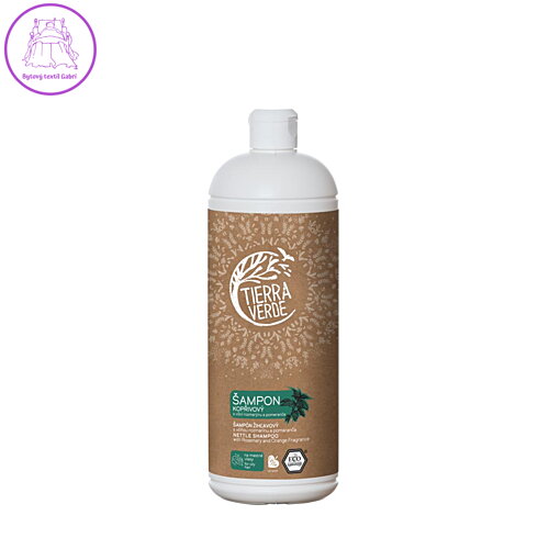 Tierra Verde – Šampon kopřivový s vůní rozmarýnu a pomeranče (TIERRA VERDE), 1 l