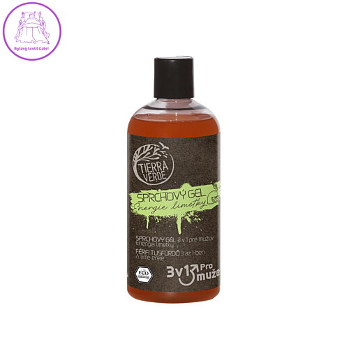 Tierra Verde – Sprchový gel pro muže Energie limetky (TIERRA VERDE), 500 ml