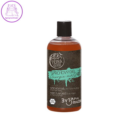 Tierra Verde – Sprchový gel pro muže Energie máty (TIERRA VERDE), 500 ml