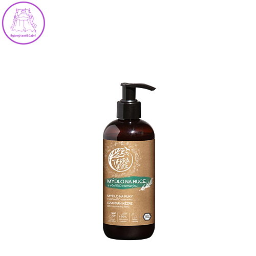 Tierra Verde – Tekuté mýdlo na ruce – BIO rozmarýn (TIERRA VERDE), 290 ml