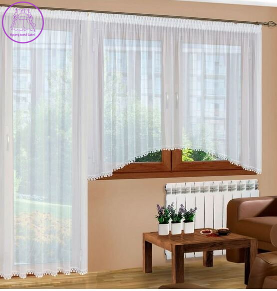 Balkonový luxusní voálový komplet Fir-S21 Balkonový luxusní voálový komplet Fir-S21