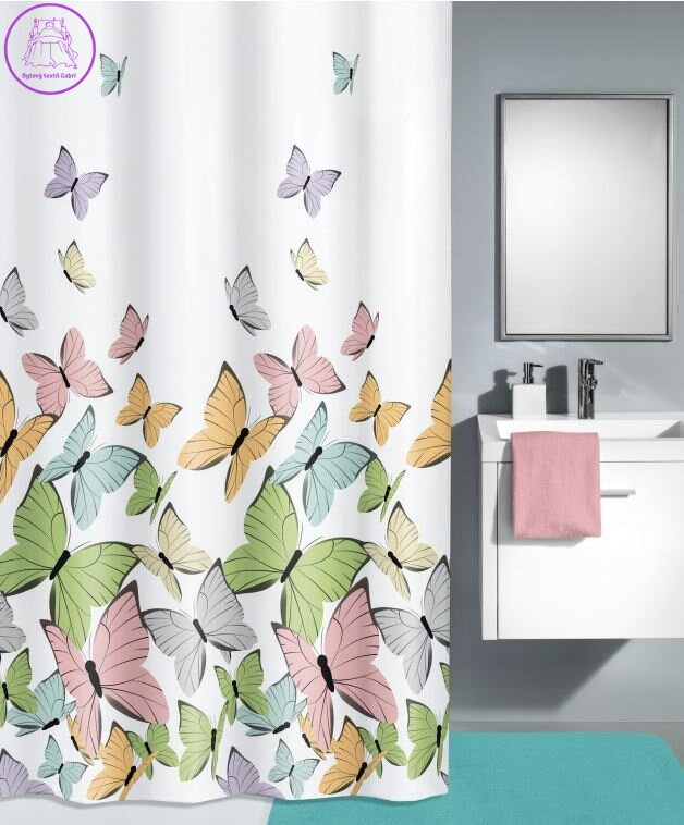 Koupelnový textilní závěs Butterflies ( více rozměrů ) 2024 Koupelnový textilní závěs Butterflies ( více rozměrů ) 2024