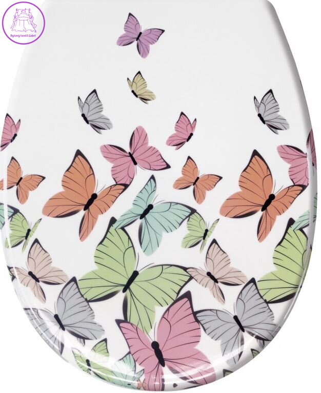 WC sedátko duroplast Butterflies 37x45cm