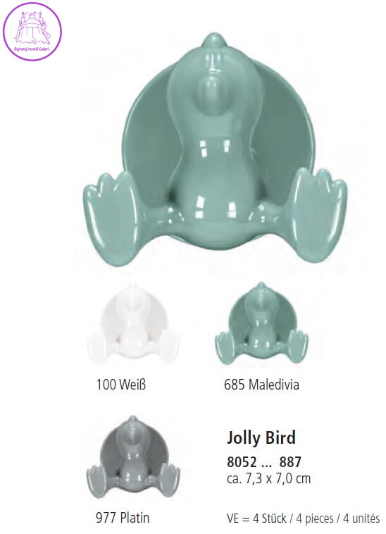 Háčky Jolly Hooks Bird - 4ks ( více barev ) 2024 Háčky Jolly Hooks Bird - 4ks ( více barev ) 2024