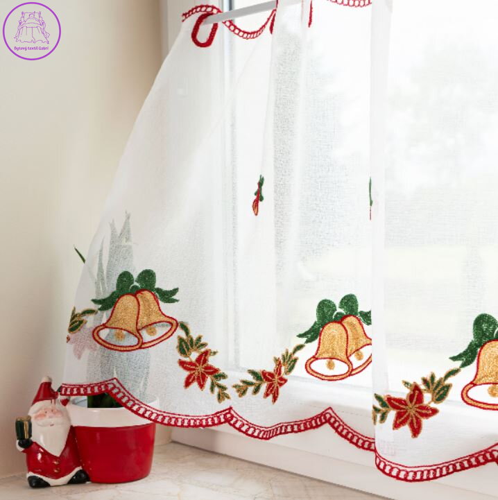 Metrážové vitrážkové záclony vánoční vyšívané Gabri-626619