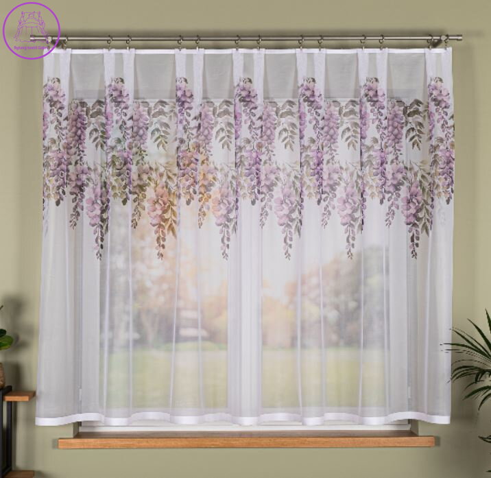 Metrážové záclony žakárové barevné se vzorem Gabri-D00309 WISTERIA