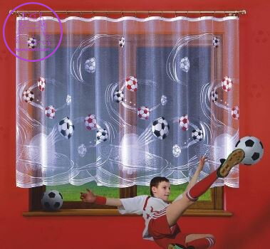 Dětské záclony na žabky W-Fotbal více rozměrů Dětské záclony na žabky W-Fotbal více rozměrů