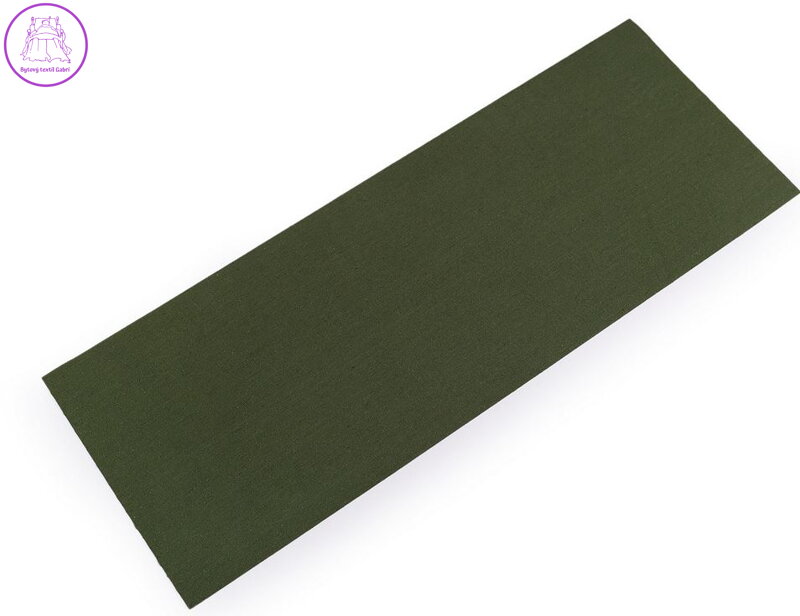 Nažehlovací záplata textilní KHAKI 17x45 cm SKLADEM