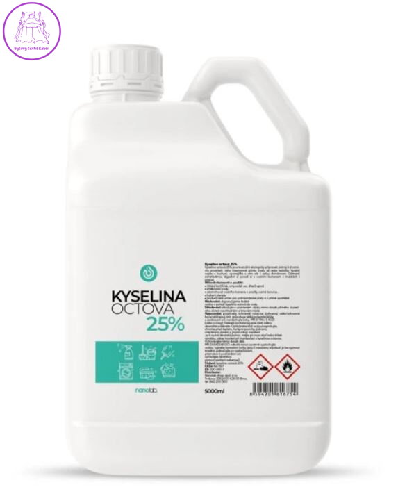 Kyselina octová 25% 5L