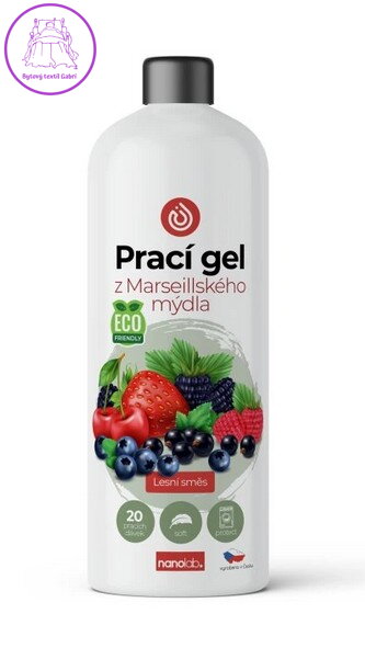Prací gel z Marseillského mýdla pro citlivou pokožku Lesní směs 1L 