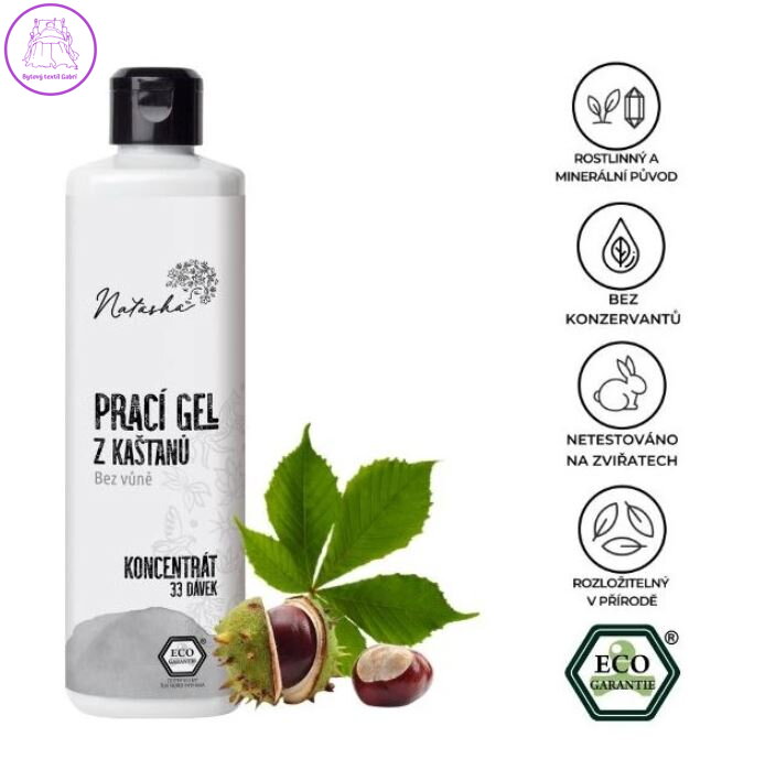 Prací gel z kaštanů bez vůně koncentrát Prací gel z kaštanů bez vůně koncentrát